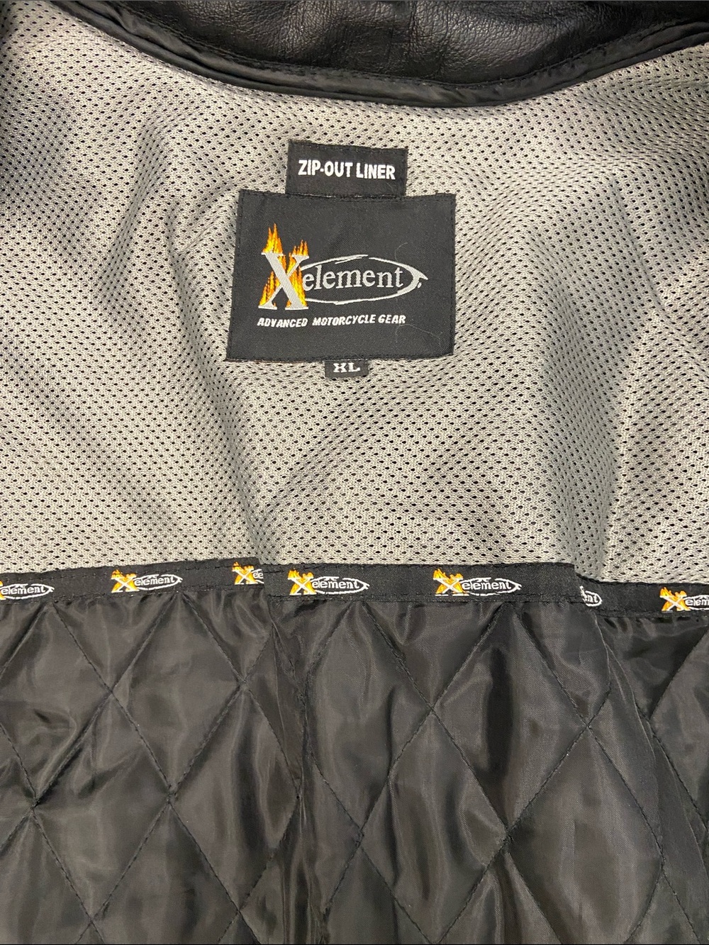 Xelements Black Leather Motorcycle Jacket - Picture 6 of 7